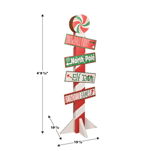 Beistle 3-D North Pole Directional Post Prop