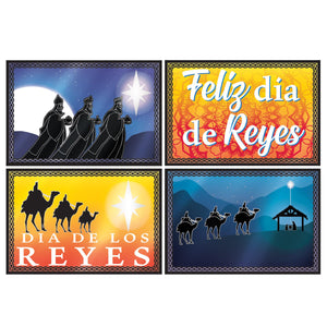 Beistle Christmas Foil Three Kings Day Cutouts