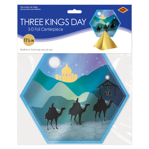 Beistle 3-D Foil Three Kings Day Centerpiece