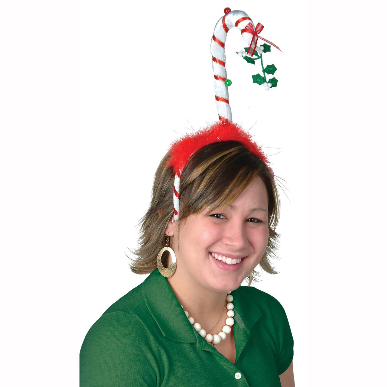 Beistle Christmas Mistletoe Candy Cane Bopper