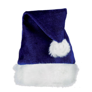 Beistle Christmas Santa Hat - blue