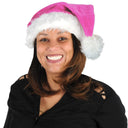 Bulk Cerise Velvet Santa Hat with Plush Trim (Case of 12) by Beistle