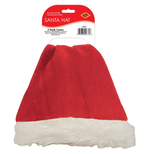 Bulk Christmas Velvet Santa Hat with Plush Trim (Case of 12) by Beistle
