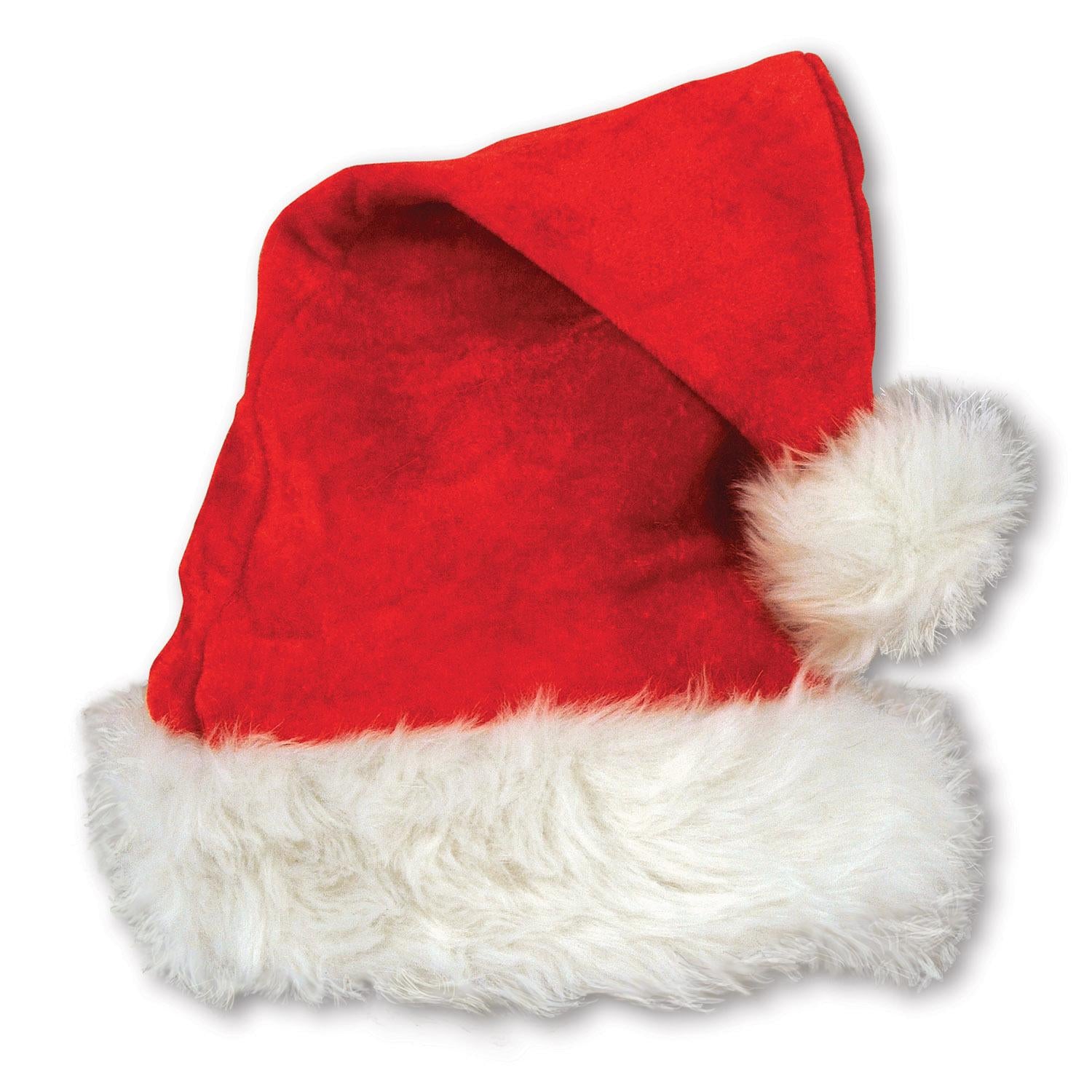 Beistle Christmas Santa Hat - red