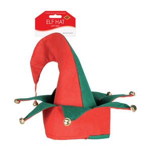Christmas Felt Elf Hat with Bells