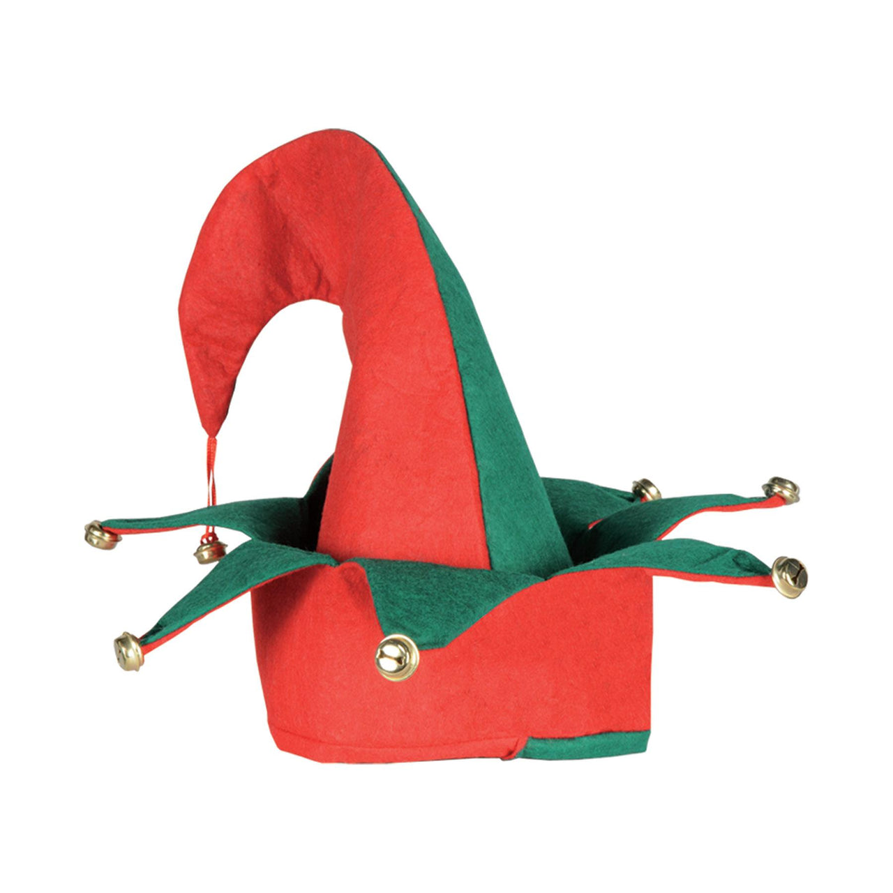 Beistle Christmas Felt Elf Hat with Bells
