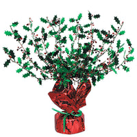 Beistle Christmas Holly & Berry Gleam 'N Burst Centerpiece