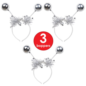 Silver Ball Boppers, party supplies, decorations, The Beistle Company, Winter/Christmas, Bulk, Holiday Party Supplies, Christmas Party Supplies, Christmas Stuff to Wear