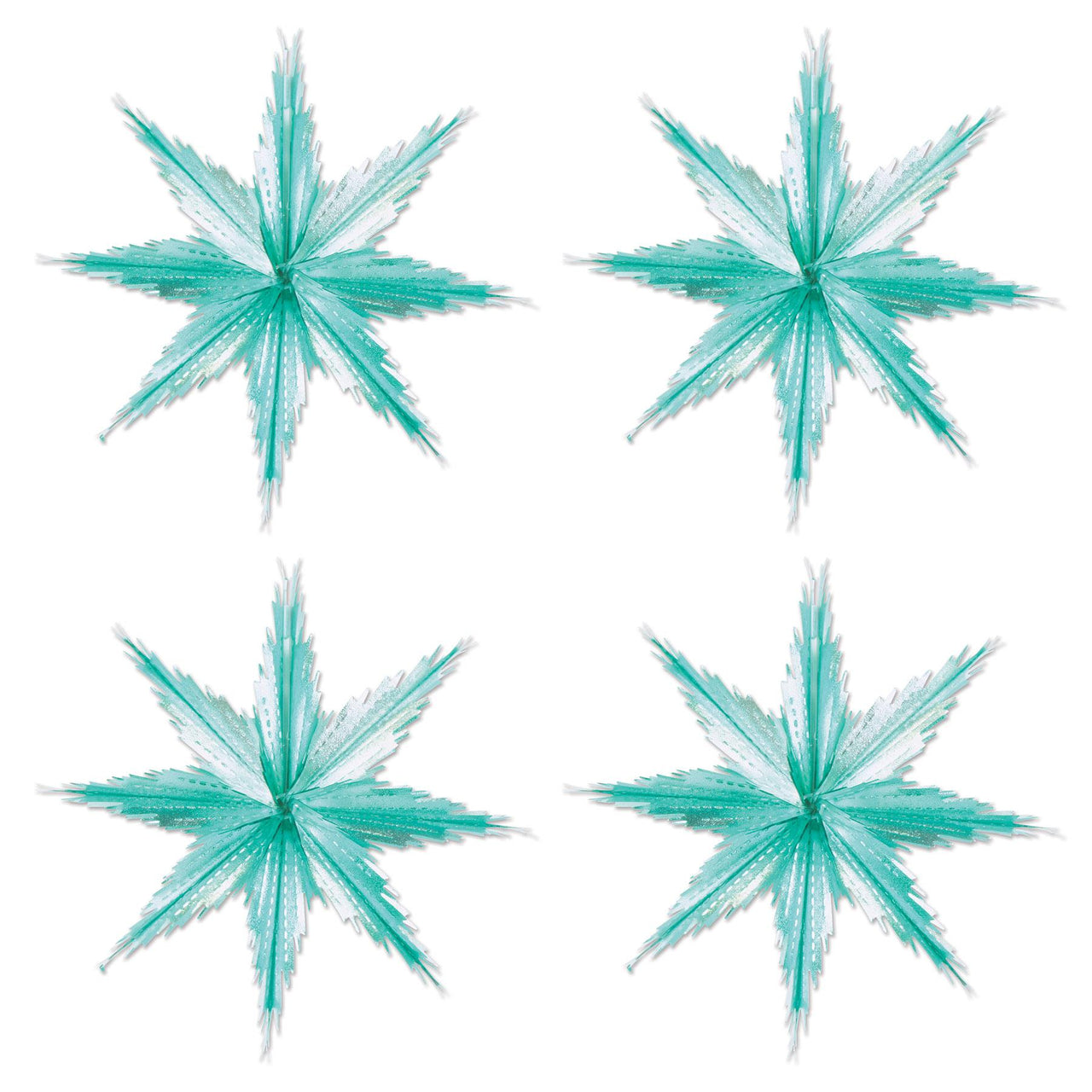 2-Tone Metallic Snowflakes, party supplies, decorations, The Beistle Company, Winter/Christmas, Bulk, Holiday Party Supplies, Christmas Party Supplies, Christmas Party Decorations, Snowflakes Christmas Decorations