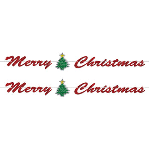 Bulk Merry Christmas Streamer (Case of 12) by Beistle