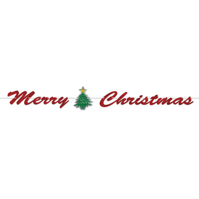 Beistle Merry Christmas Streamer