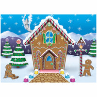 Beistle Christmas Gingerbread House Fabric Backdrop