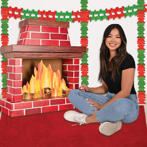 Beistle 3-D Fireplace Prop