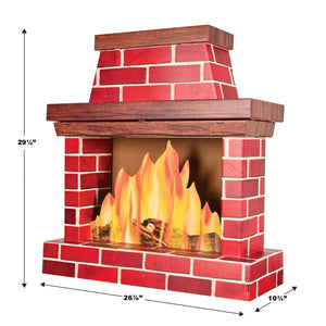 Beistle 3-D Fireplace Prop