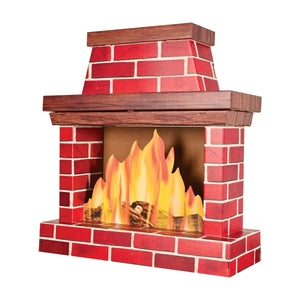 Beistle Christmas 3-D Fireplace Prop