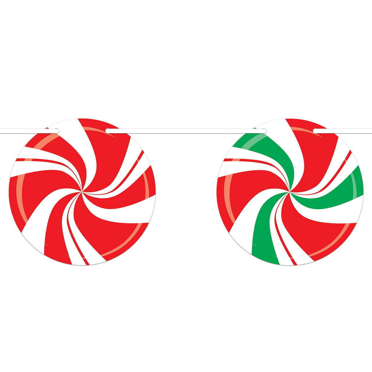 Bulk Peppermint Streamer (Case of 12) by Beistle