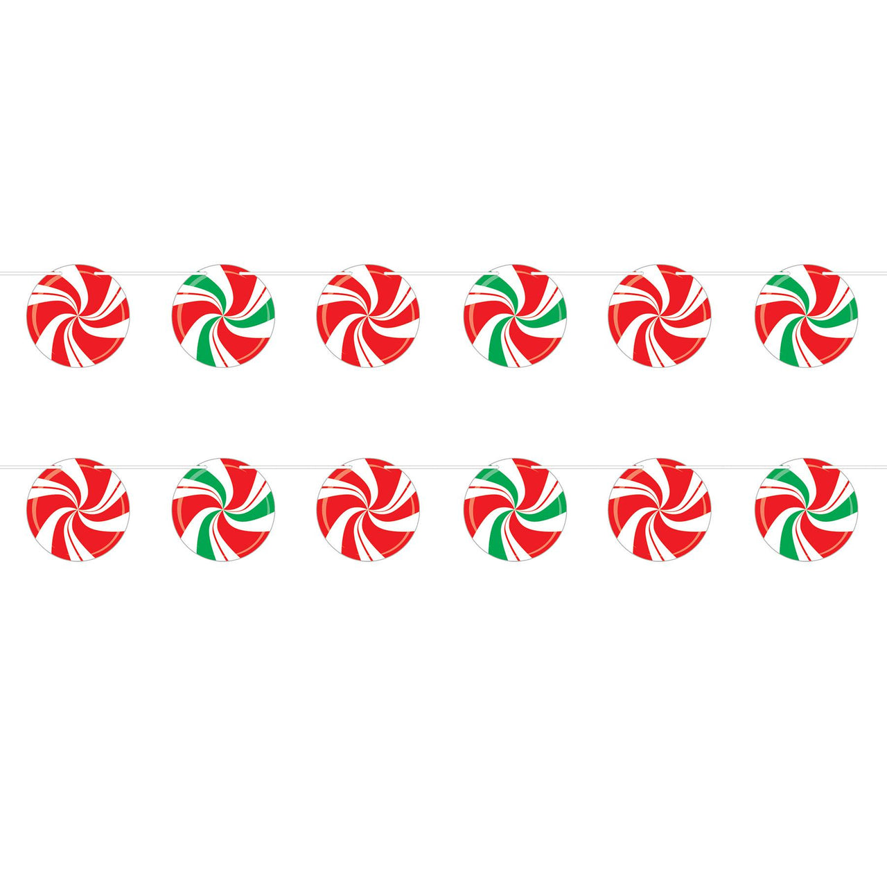 Bulk Peppermint Streamer (Case of 12) by Beistle