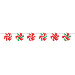 Beistle Christmas Peppermint Streamer