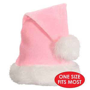 Bulk Light Pink Santa Hat (12 Pkgs Per Case) by Beistle