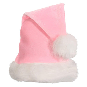 Beistle Christmas Light Pink Santa Hat (12 Per Case)