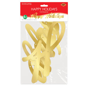 Beistle Foil Happy Holidays Streamer