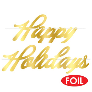 Beistle Foil Happy Holidays Streamer