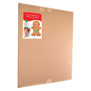 Beistle Gingerbread Man Cookie Stand-Up - 42 inch x 25.25 inch, Christmas Party Props, 1/pkg, 4/case