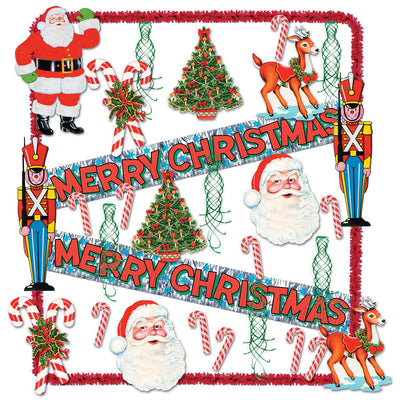 Beistle Christmas Trimorama Decorating Kit