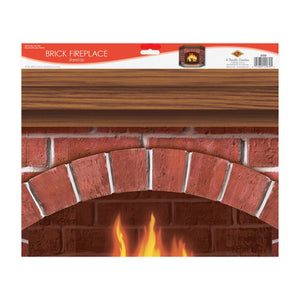 Bulk Christmas Brick Fireplace Stand-Up (Case of 6) by Beistle