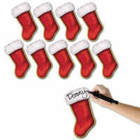 Beistle Mini Christmas Stocking Cutouts (10/Pkg)