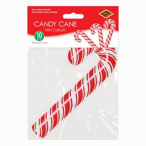 Bulk Mini Candy Cane Cutout Decoration (Case of 120) by Beistle
