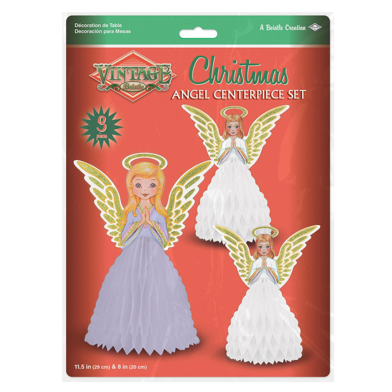 Bulk Vintage Christmas Angel Centerpieces (Case of 36) by Beistle