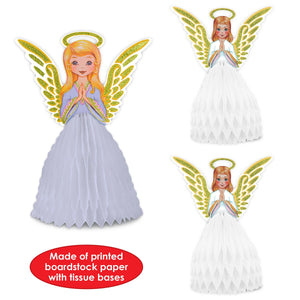 Bulk Vintage Christmas Angel Centerpieces (Case of 36) by Beistle