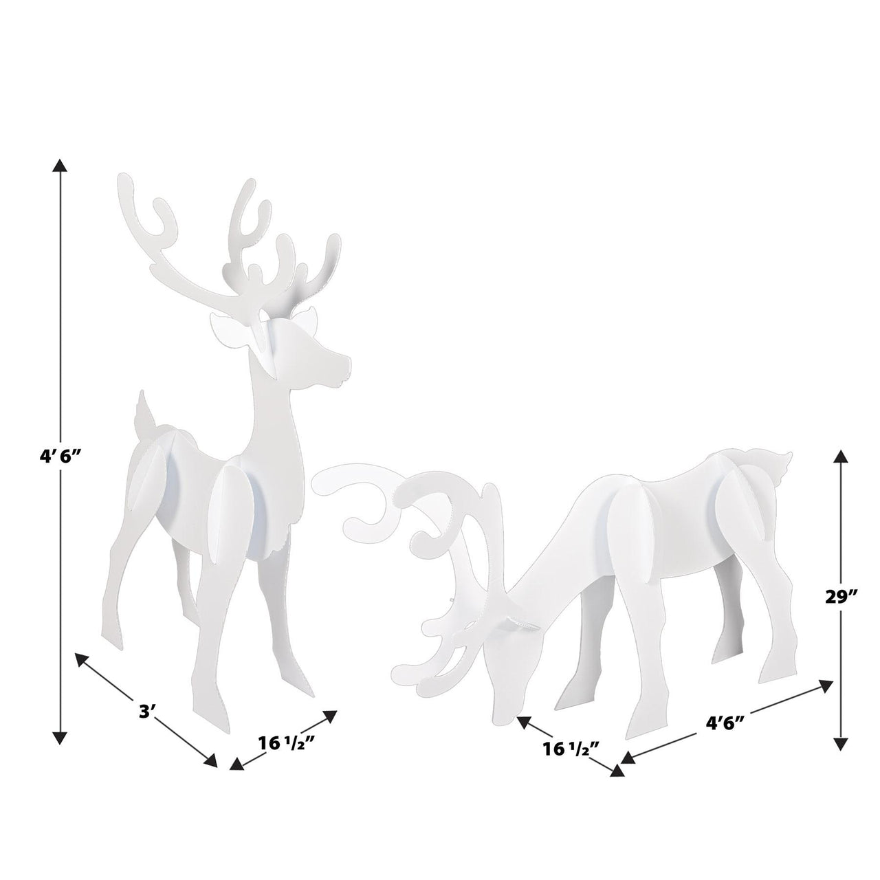 Beistle 3-D Reindeer Props