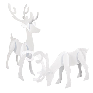 Beistle Christmas 3-D Reindeer Props