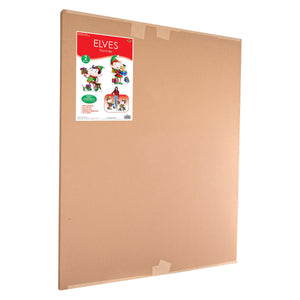 Beistle Elves Stand-Ups - Christmas/Winter Novelty - 29.5 Inch x 28 Inch & 34.25 Inch x 24 Inch