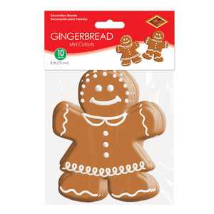 Christmas Mini Gingerbread Cutouts (10 per Package)
