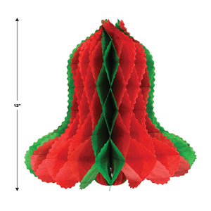 Bulk Christmas Tissue Bell red & green (Case of 24) by Beistle