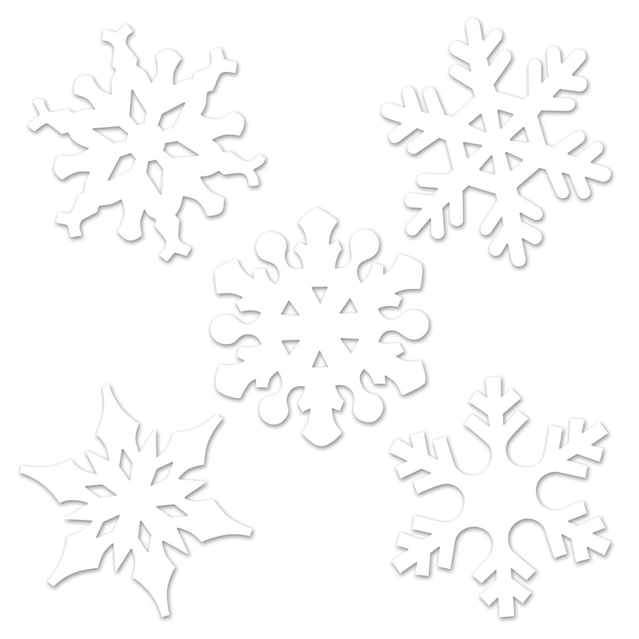Beistle Christmas Mini Snowflake Cutouts (10/Pkg)