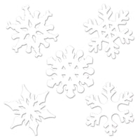 Beistle Christmas Mini Snowflake Cutouts (10/Pkg)