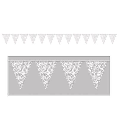 Beistle Christmas Snowflake Pennant Banner