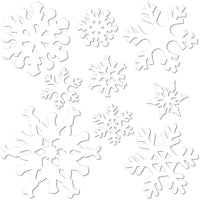 Beistle Christmas Snowflake Cutouts- White