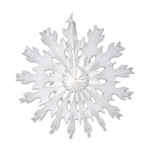 Beistle Christmas White Tissue Snowflakes, assorted designs