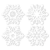 Beistle Christmas Die-Cut Snowflakes Decoration