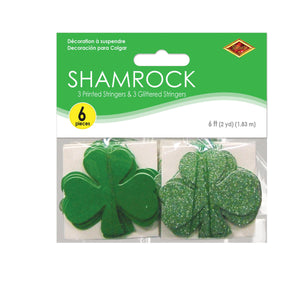 Shamrock Stringers, party supplies, decorations, The Beistle Company, St. Patricks, Bulk, Holiday Party Supplies, St. Patricks Day Party Supplies, St. Patricks Day Party Decorations and Accessories, St. Patricks Day Stringers