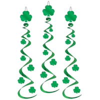 Beistle St. Patrick's Day Shamrock Whirls (3/Pkg)