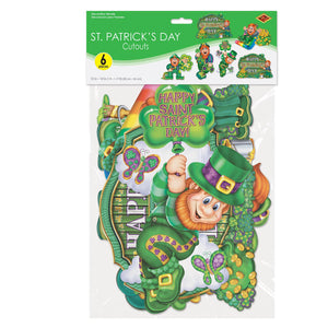 Bulk St Patrick's Day Cutouts (Case of 72) by Beistle