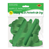 Bulk Foil Happy St. Patrick's Day Streamer (Case of 12) by Beistle