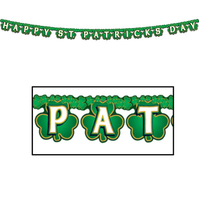 Beistle Shamrock Happy St Patrick's Day Streamer