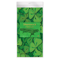 Party Supplies - Shamrock Tablecover (Case of 12)